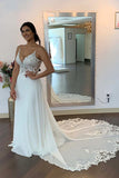 Mermaid/Trumpet Straps Appliques Bohemian Pluse Size Wedding Dress WD663-Pgmdress