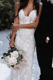 Schulterfreies Brautkleid im Meerjungfrau-Stil mit Schleppe aus Bogenspitze WD636
