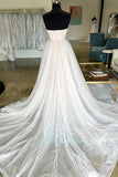 Minimalist Tulle Bridal Dresses Sweetheart Neck Wedding Dresses WD700-Pgmdress