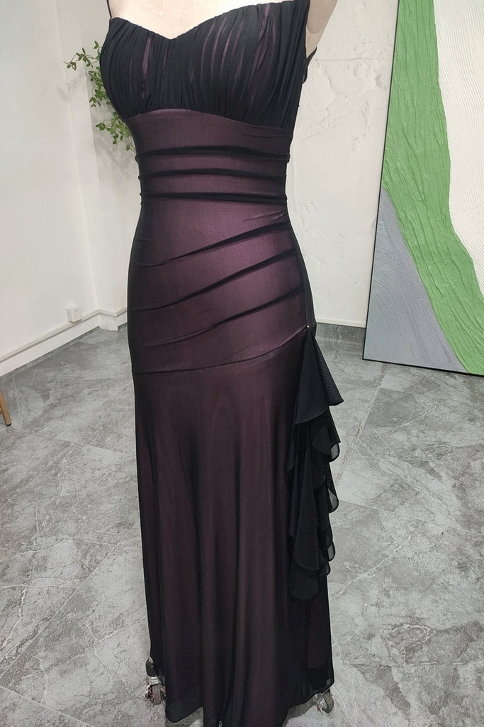 Sheath Vintage Black Pink Tulle Prom Dress 90s Party Dress US18 / As Picture