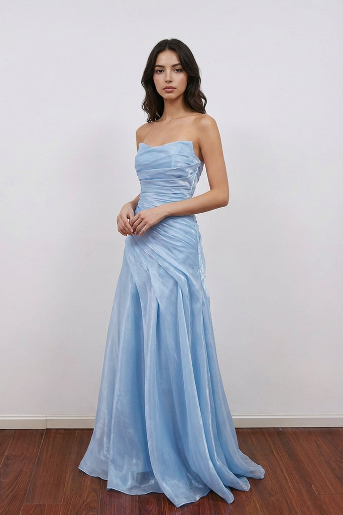 mermaid organza prom dress Ivory One Shoulder Sequin Mermaid Prom Dresses with Slit Organza Overskirt 24183 Ivory / US6