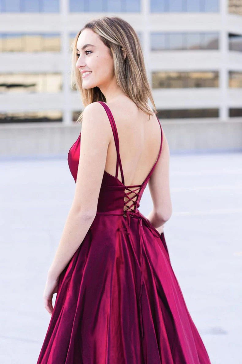 Two Pieces Cap Sleeves Sexy Side Slit Cheap Beach Newest Prom Dresses PD0091