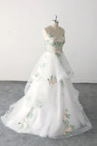 Spaghetti Strap Green Lace Forest Wedding Dress Fairy Bridal Gown