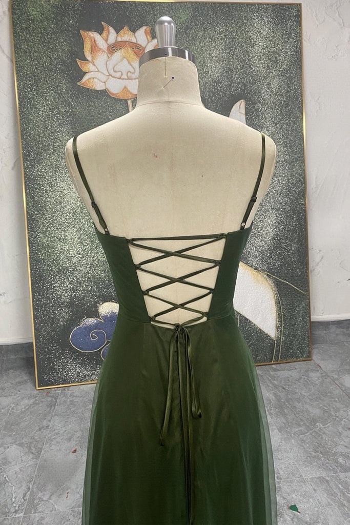 Spaghetti Straps 90S Green Prom Dress Vintage Green Prom Gown Pgmdress Spaghetti Straps 90S Green Prom Dress Vintage Green Prom Gown Pgmdress