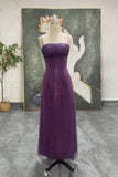 Spaghetti Straps 90S Vintage Light Blue Prom Dress Party Dress-Pgmdress