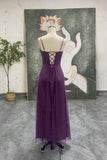 Spaghetti Straps 90S Vintage Light Blue Prom Dress Party Dress-Pgmdress