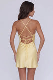 Spaghetti Straps Burgundy Bodycon Short Homecoming Dress-Pgmdress