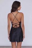 Spaghetti Straps Burgundy Bodycon Short Homecoming Dress-Pgmdress