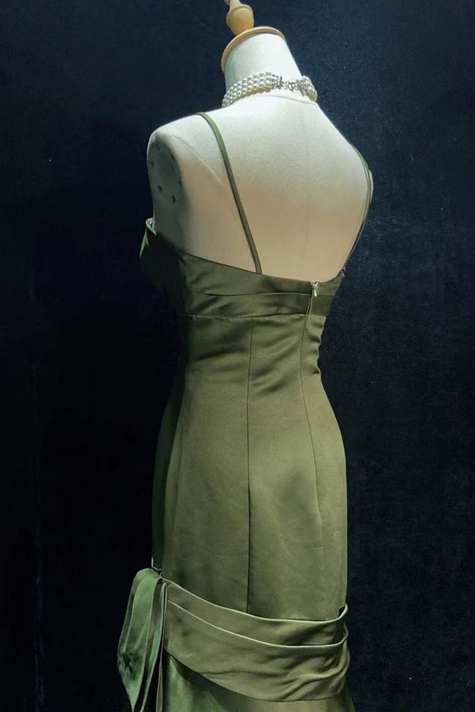 Spaghetti Straps Elegant Simple Long Prom Dress Formal Dress US18 / Green Spaghetti Straps Elegant Simple Long Prom Dress Formal Dress US18 / Green