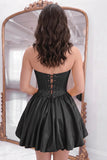 Yellow Corset Sweetheart Short Homecoming Dress with Appliques-Pgmdress