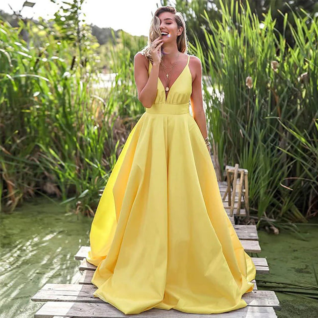 Yellow Prom Dresses,Affordable Prom Dresses,Cheap Prom Dresses