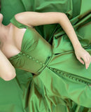 A-line Sweetheart Green Split Prom Dress Evening Dress With Pockets PSK251 - Pgmdress