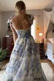 Beautiful Aline Spaghetti Strap Sleeveless Long Prom Formal Dress PSK420 - Pgmdress