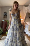 Beautiful Aline Spaghetti Strap Sleeveless Long Prom Formal Dress PSK420 - Pgmdress