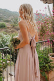 Chiffon Spaghetti Straps Neckline A-line Bridesmaid Dresses BD093 - Pgmdress