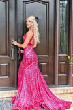 Mermaid Royal Blue V-Neck Long Prom Dress Party Dress PSK345 - Pgmdress