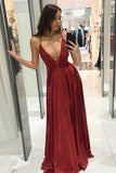 Sexy Deep V-neck Backless Prom Dresses Sparkle Long Prom Dresses PG990 - Pgmdress