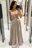 Sexy Deep V-neck Backless Prom Dresses Sparkle Long Prom Dresses PG990 - Pgmdress