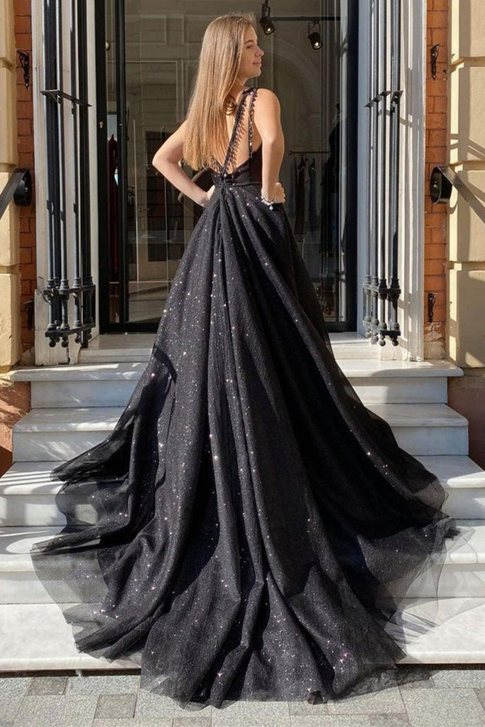 Black Gothic Lace Ball Gown Wedding Dress - DarkinCloset.com