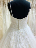 Tulle Lace Spaghetti Straps Appliqued Ball Gown Wedding Dresses WD558 - Pgmdress