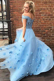 A-line 3D Flower Junior Prom Dresses Lace Two Piece Prom Gown PM214 - Pgmdress