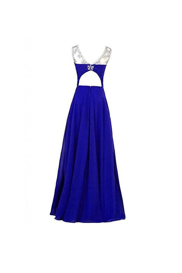 A-line Chiffon Bridesmaid Evening Party Prom Ball Gown PG256 - Pgmdress
