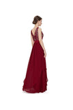 A-line Chiffon Round Neck Evening Dress Party Dress Prom Dress PG269 - Pgmdress