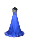 A-line One Shoulder Chiffon Prom/Evening Dresses PG260 - Pgmdress