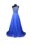 A-line One Shoulder Chiffon Prom/Evening Dresses PG260