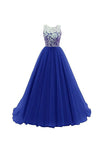 A-line Prom Dress lace bridesmaid long evening gowns  PG246