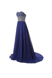 A Line Prom Dresses Chiffon Sweetheart Evening Dresses PG264 - Pgmdress