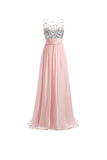 A-line Prom Dresses Floor Length Chiffon Evening Gowns PG255 - Pgmdress