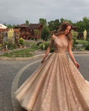 A-line Sequins Prom Dresses 2020 Fashion Evening Dresses PSK147 - Pgmdress