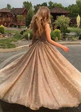 A-line Sequins Prom Dresses 2020 Fashion Evening Dresses PSK147 - Pgmdress