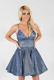 A-line Spaghetti Straps Short Prom Dress Unique Homecoming Dress  PD416