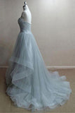 A-line Strapless Sweetheart Neck Mauve Long Prom/Evening Dresses PG959 - Pgmdress