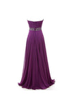 A-line Sweetheart Chiffon Long Prom Dresses Evening Dresses PG249 - Pgmdress