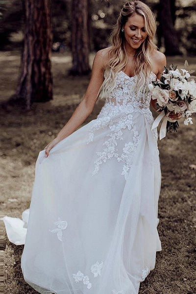 Classice Sweetheart Lace Mermaid Wedding Dresses Online, WD393