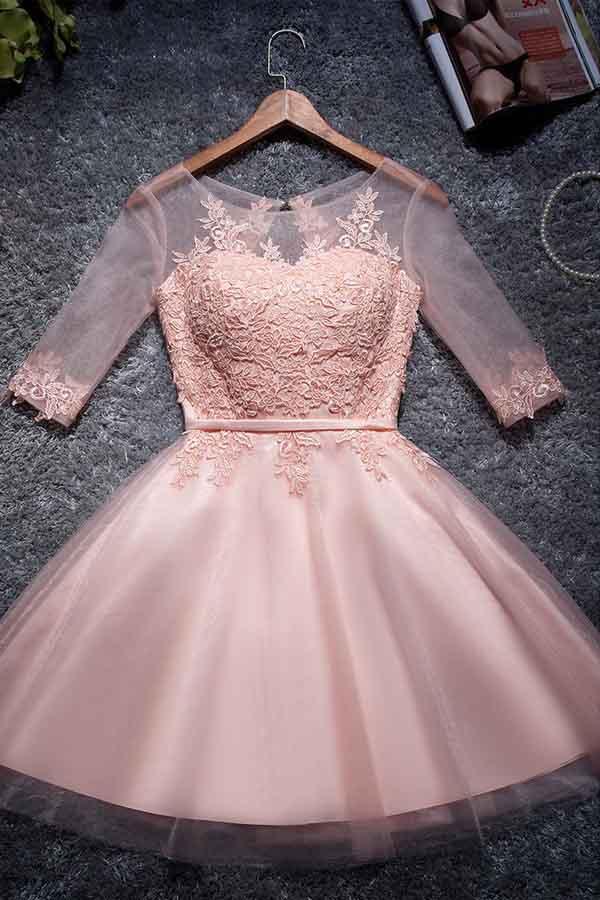 A-line V-neck Beading Top Black Ball Gown, Long Prom Dresses, PD0048