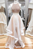 A-line Two Piece Tulle Prom Dresses Party Dresses Evening Dresses PG515 - Pgmdress