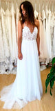 Backless Lace/Tulle Beach Wedding Dress Fashion Bridal Gown WD432 - Pgmdress