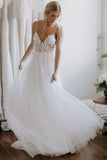Backless Lace/Tulle Beach Wedding Dress Fashion Bridal Gown WD432