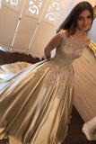 Ball Gown Off-the-Shoulder Satin Prom/Evening Dress PG499 - Pgmdress