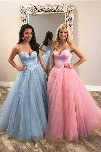 Ball Gown Sweetheart Blue/Pink Prom Dress Party Dress US10 / Blue Ball Gown Sweetheart Blue/Pink Prom Dress Party Dress US10 / Blue
