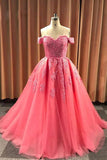 Ball Gown Sweetheart Cap Sleeve Lace Appliques Prom Dress PSK054