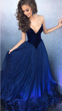 Ball Gown Sweetheart Sweep Train Dark Red Tulle Prom Dress PG476 - Pgmdress
