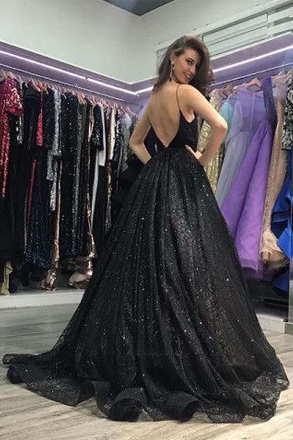 Elegant Black Corset Pleated Prom Dresses 2022 Ball Gown Strapless  Sleeveless Backless Sweep Train Formal Dresses