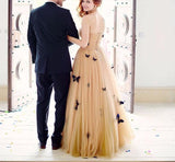 Beautiful Butterfly Wedding Dresses Sweetheart Ruffles Bridal Gown WD429 - Pgmdress