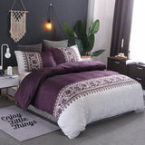 Bedding Set Bohemian Floral Printed Duvet Cover Sets Bed Linens Quilt Covers Single Queen King Size - Pgmdress