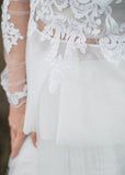 Boho Wedding Dress V Back Bridal Lace Gown Separates Wedding Dress WD496 - Pgmdress